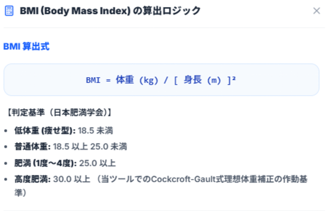 算出ロジックモーダル